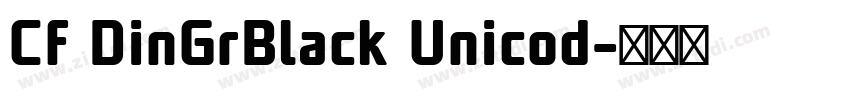 Cf DinGrBlack Unicod字体转换